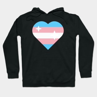 Transgender flag heart Hoodie